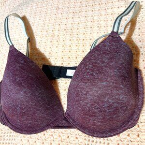 PINK Victoria’s Secret Wear Everywhere Demi Padded Bra 36D Purple/Pink
